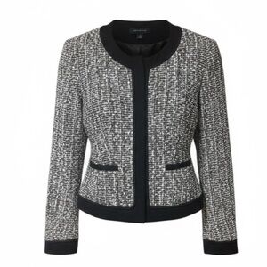 Ann Taylor Colorblock Tweed Blazer‎